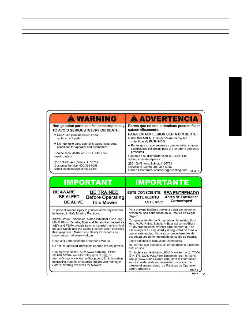 Attention owner/operator, Introduction | Bush Hog 2387 User Manual | Page 35 / 104