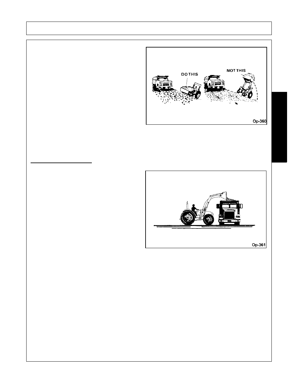 Dumping the bucket, Operation, Opera t ion | Bush Hog 2387 User Manual | Page 73 / 104