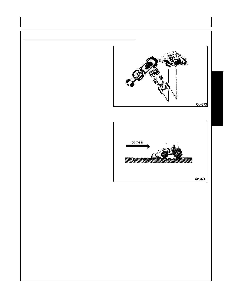 Loading low trucks or spreaders from a pile, Operation, Opera t ion | Bush Hog 2387 User Manual | Page 79 / 104