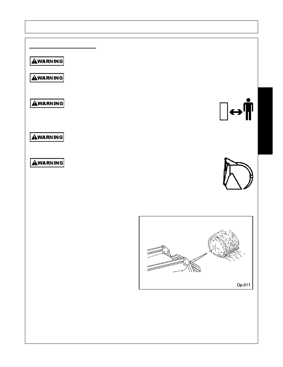 2 operating bale spear, Operating bale spear -37, Operation | Opera t ion | Bush Hog 2387 User Manual | Page 83 / 104