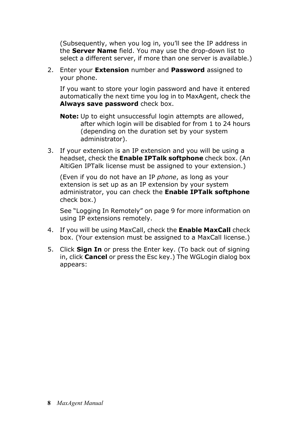 AltiGen MAXCS 7.0 MaxAgent User Manual | Page 14 / 93