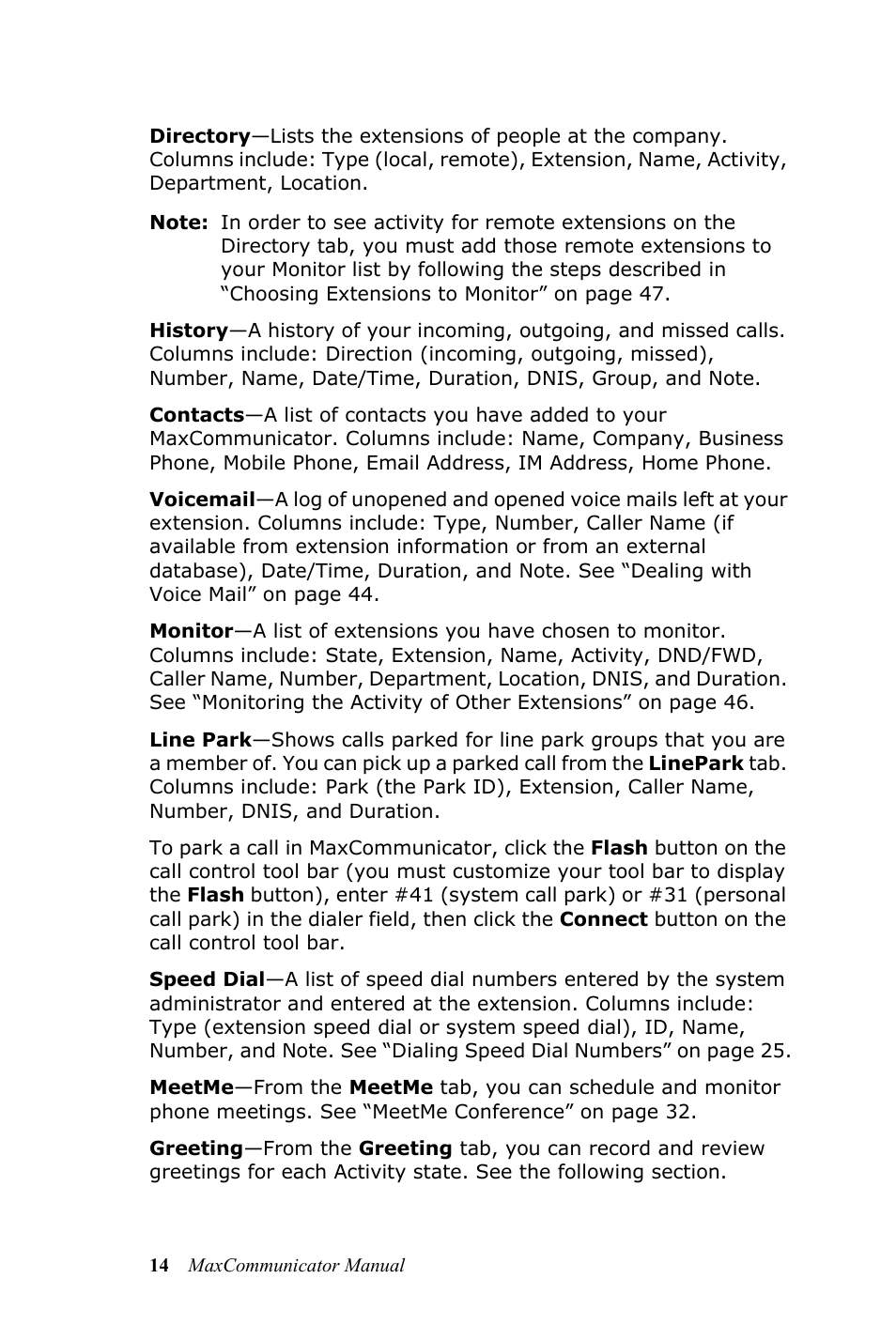 AltiGen MAXCS 7.0 MaxCommunicator User Manual | Page 20 / 87