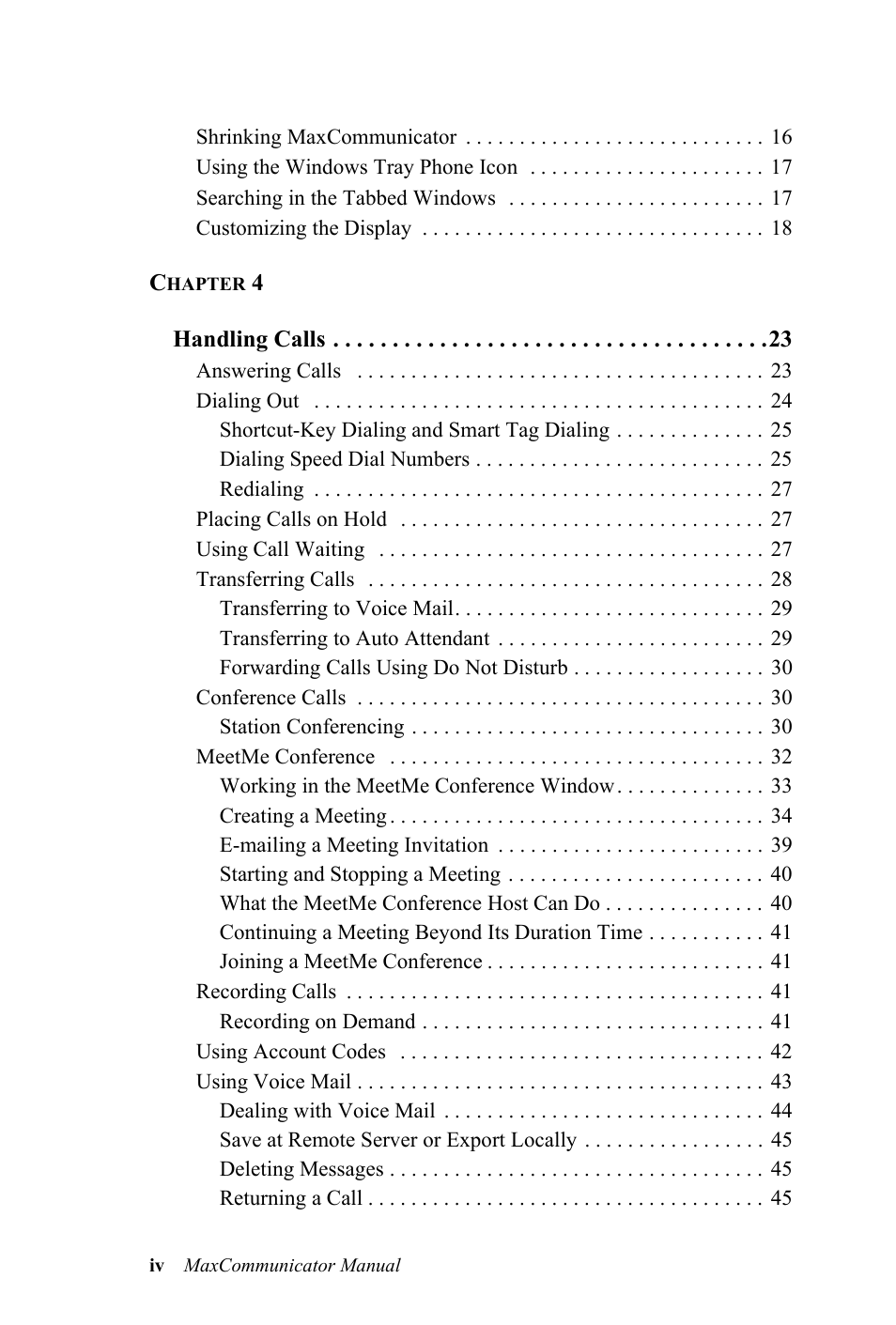 AltiGen MAXCS 7.0 MaxCommunicator User Manual | Page 4 / 87