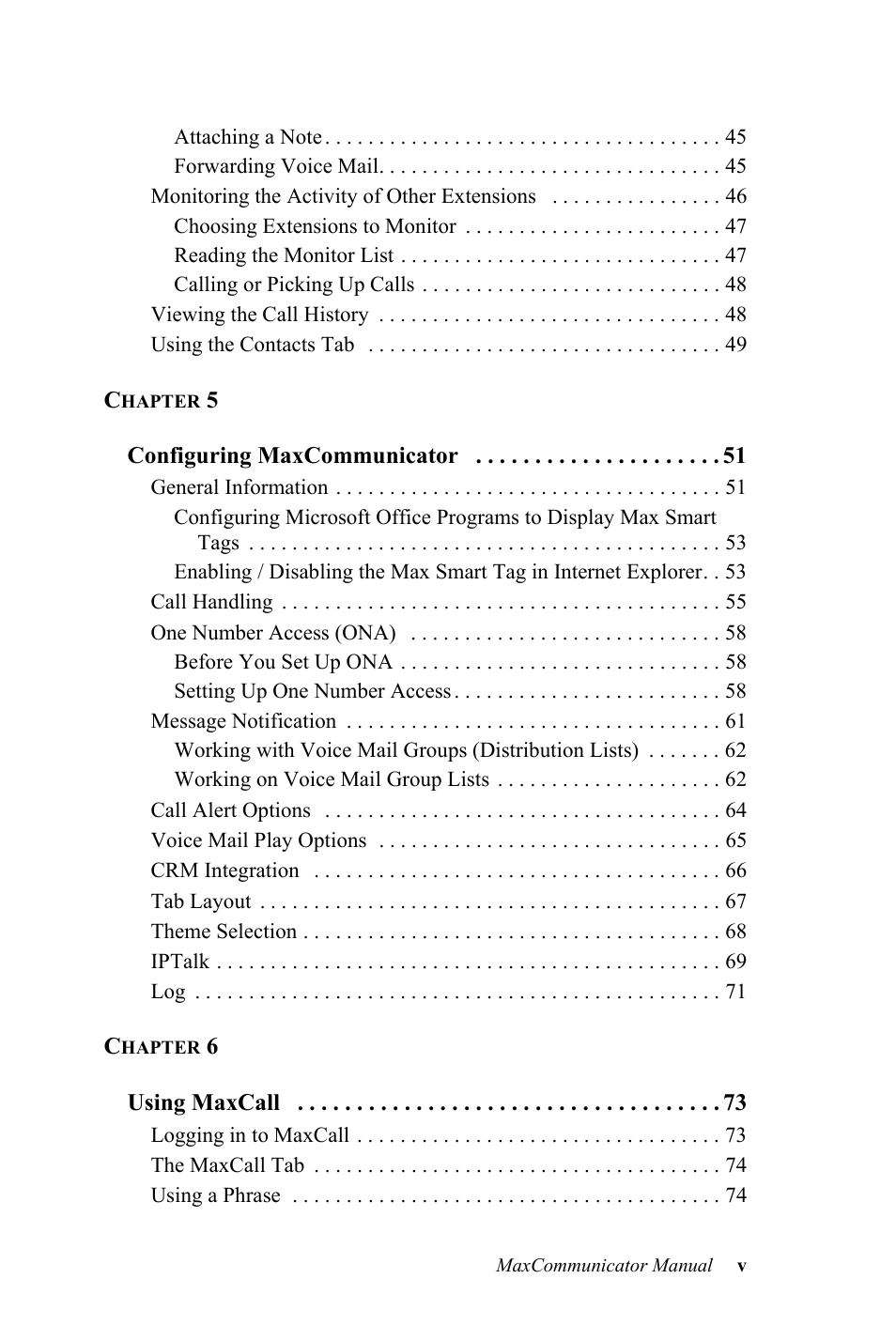 AltiGen MAXCS 7.0 MaxCommunicator User Manual | Page 5 / 87