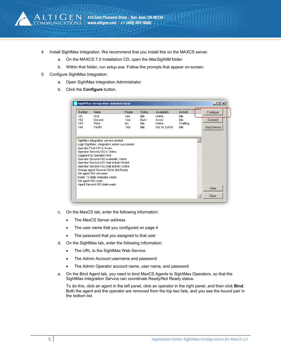 AltiGen MAXCS 7.0 SightMax User Manual | Page 5 / 6