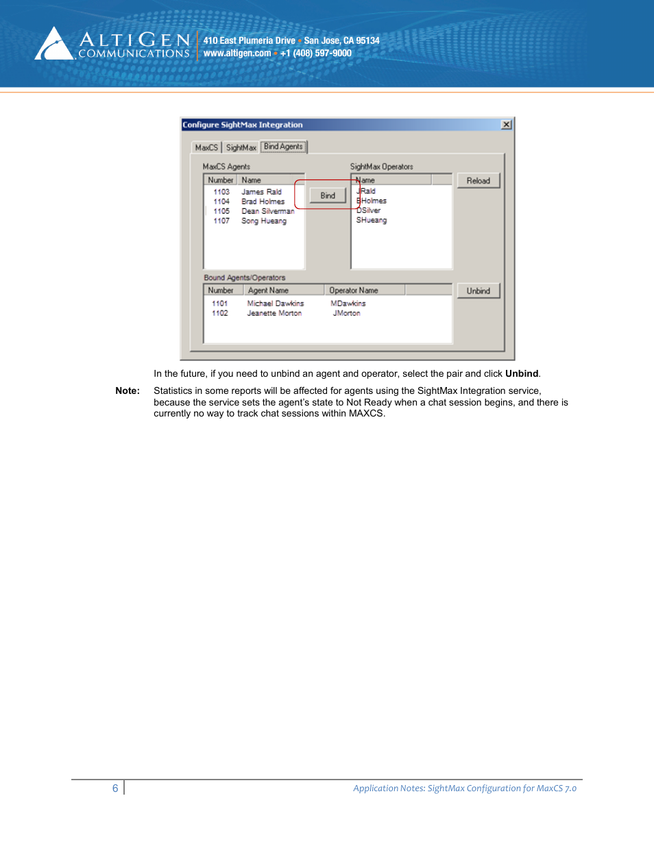 AltiGen MAXCS 7.0 SightMax User Manual | Page 6 / 6