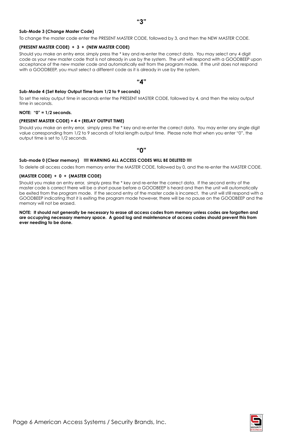 American Access Systems Advantage DKLP - Single Gang - 19-100sg User Manual | Page 6 / 12