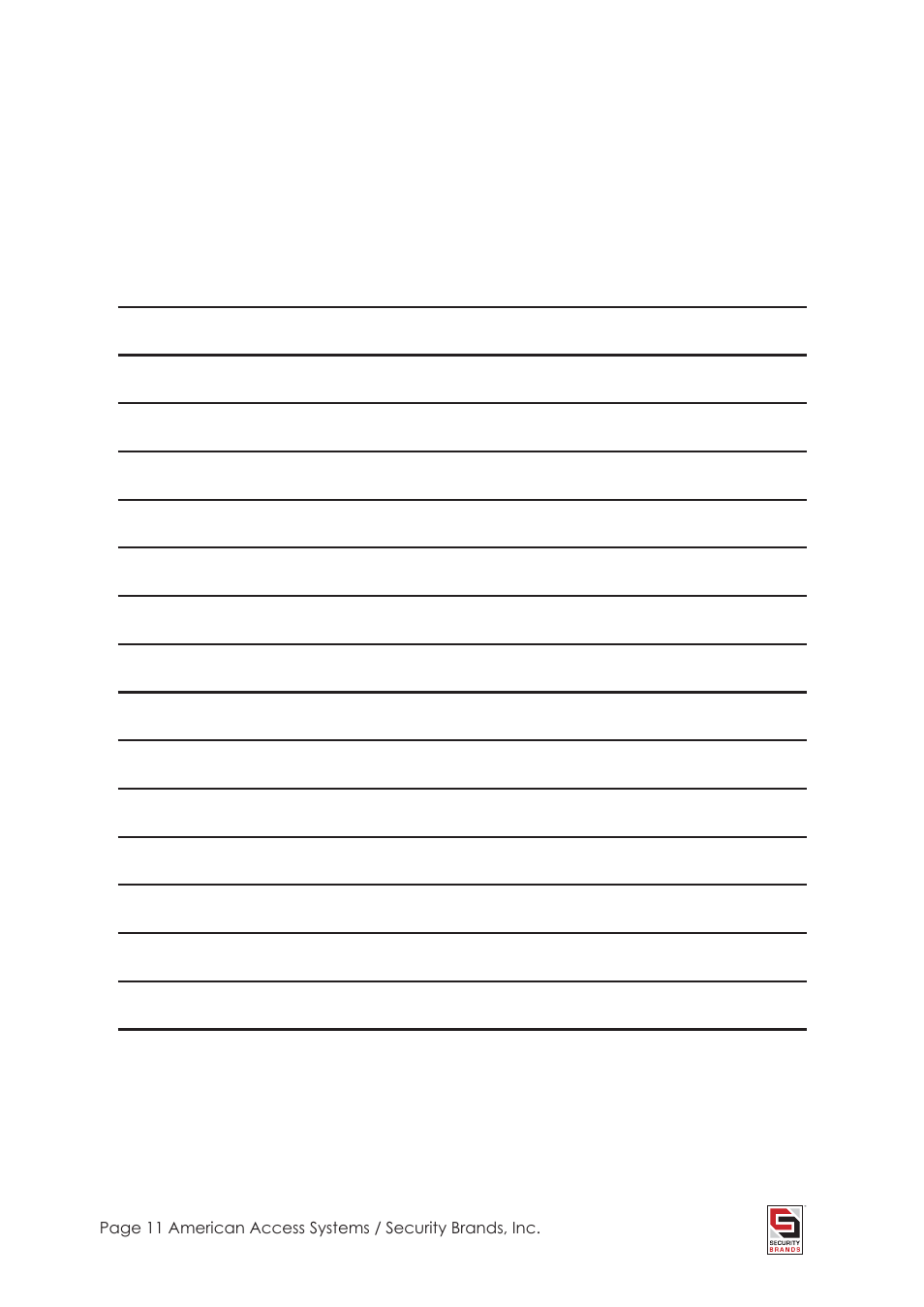 American Access Systems Advantage DKE - Metal - 26-100L User Manual | Page 11 / 12