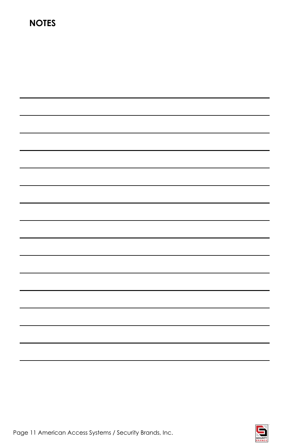 American Access Systems Advantage DKE - Single Gang - 26-100SG User Manual | Page 11 / 12