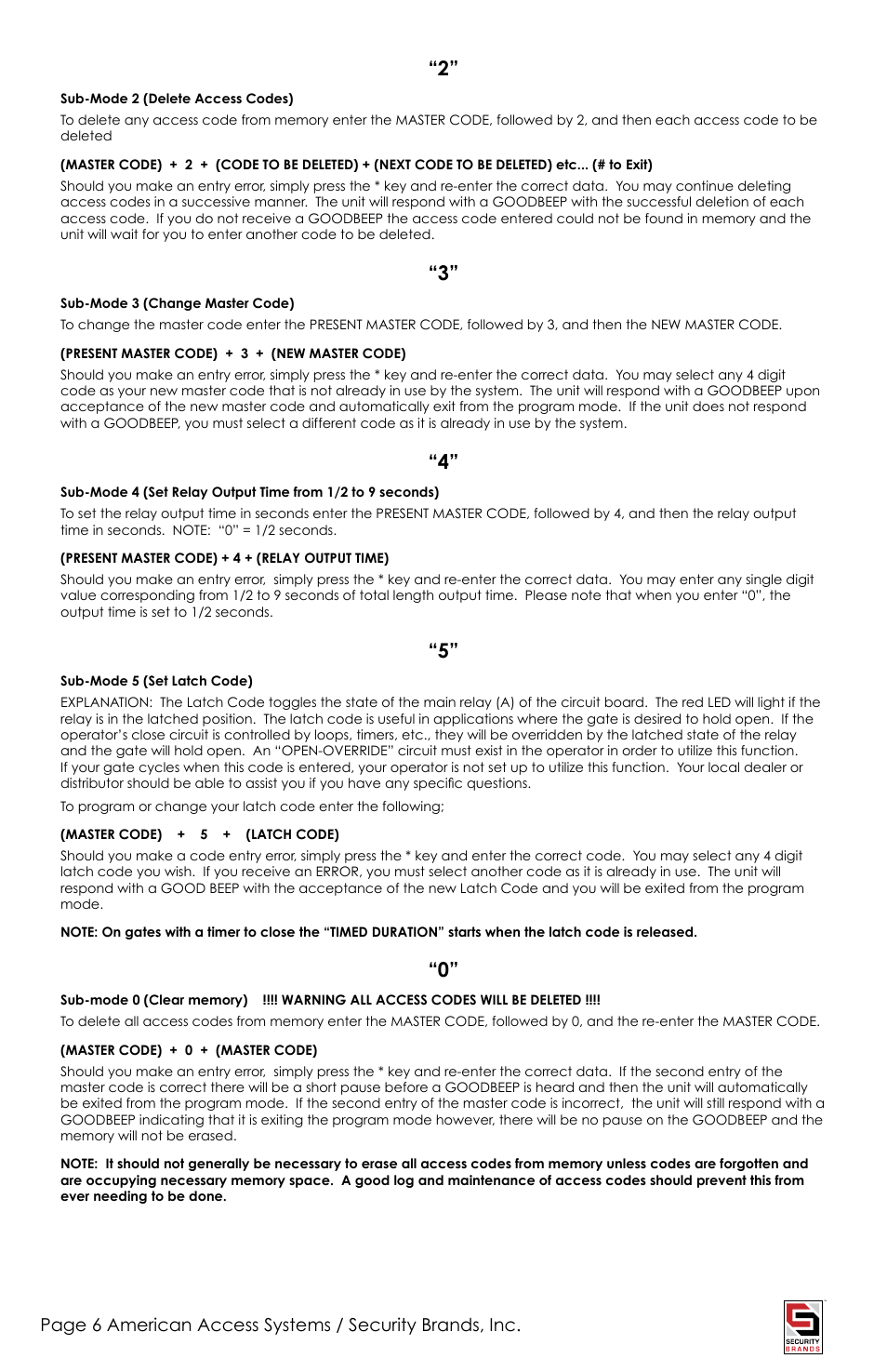 American Access Systems Advantage DKE - Single Gang - 26-100SG User Manual | Page 6 / 12