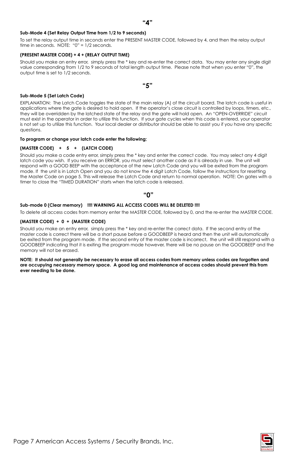 American Access Systems Advantage DKE - Single Gang - 26-100SG User Manual | Page 7 / 12