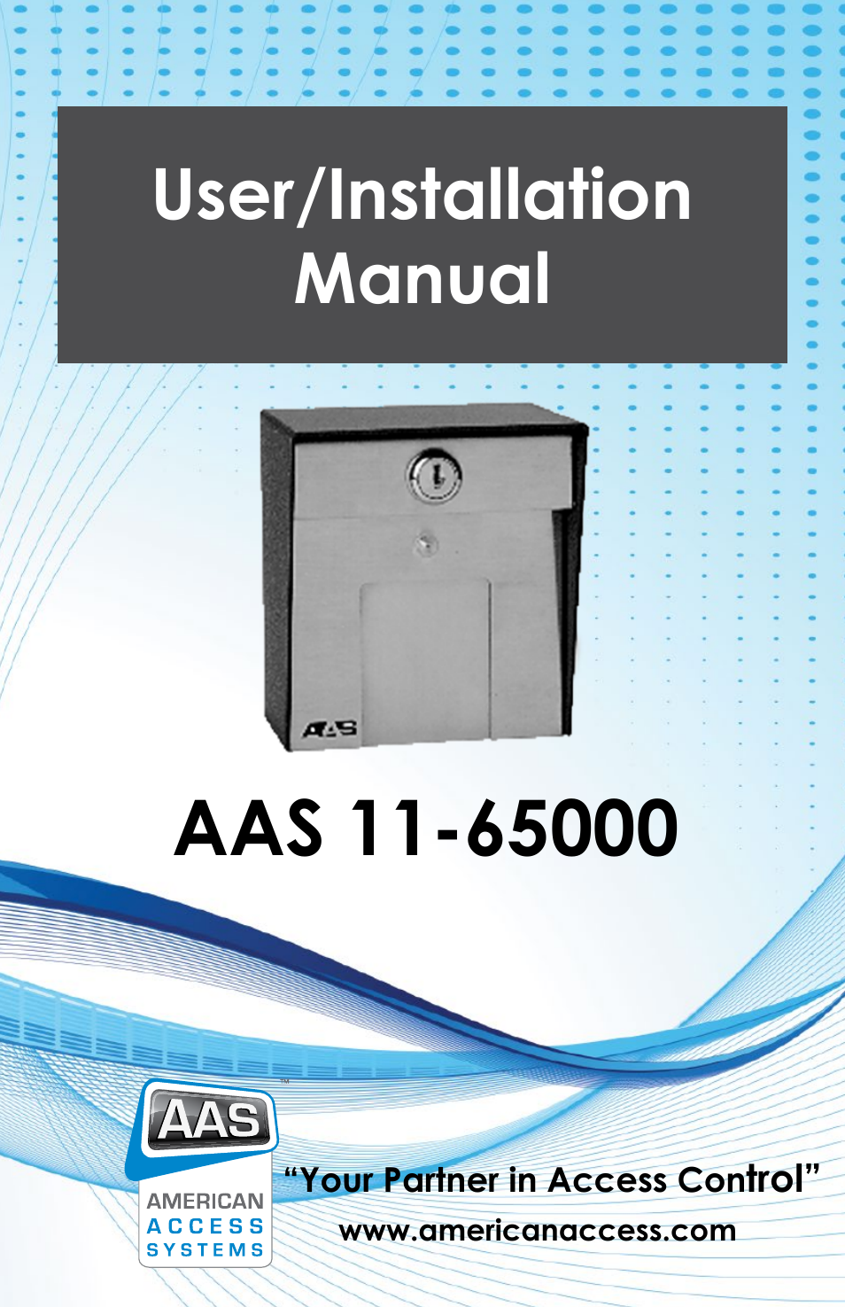 American Access Systems Touch Plate Reader - 11-65000 User Manual | 32 pages