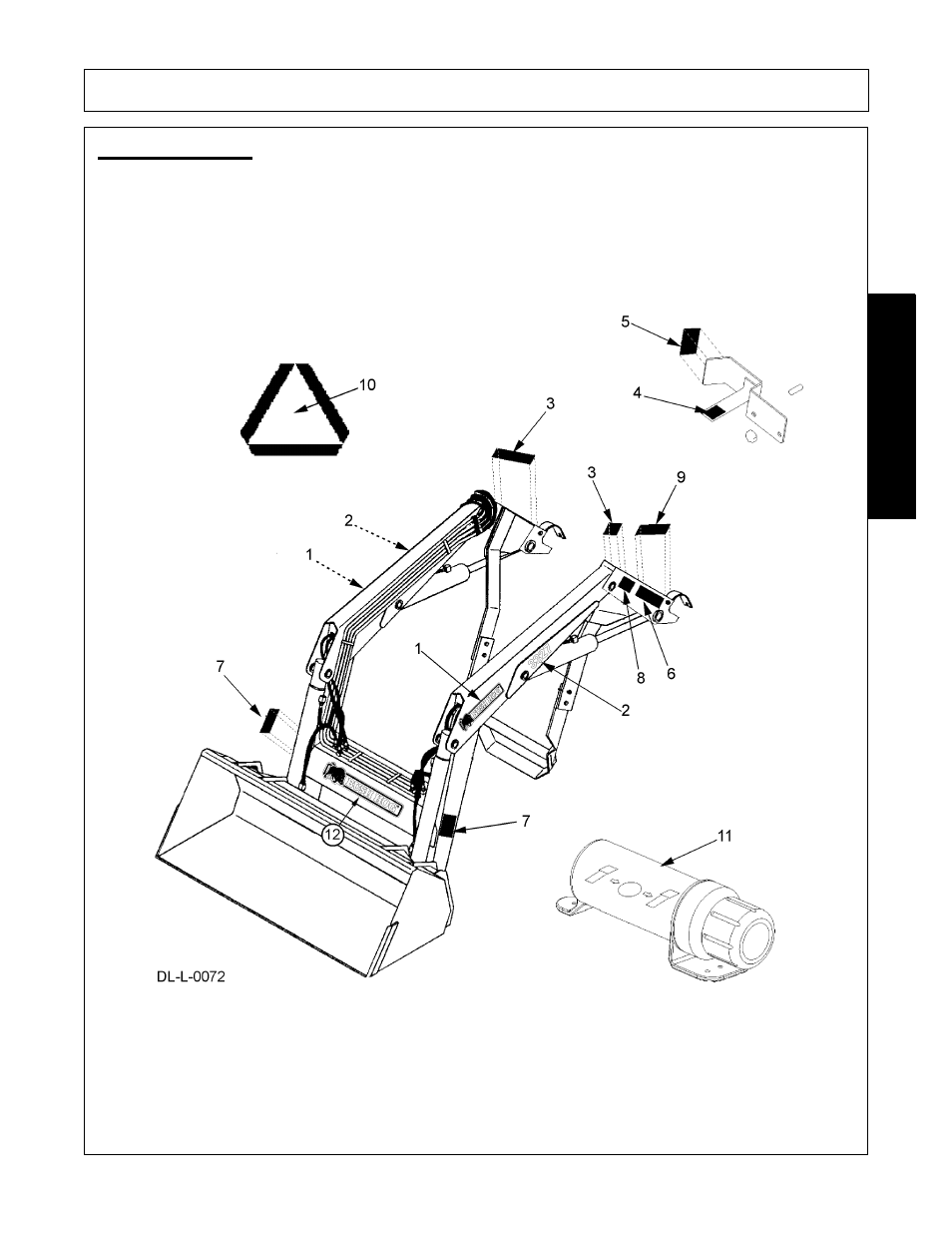 Decal location, Safety | Bush Hog 3327 User Manual | Page 21 / 100