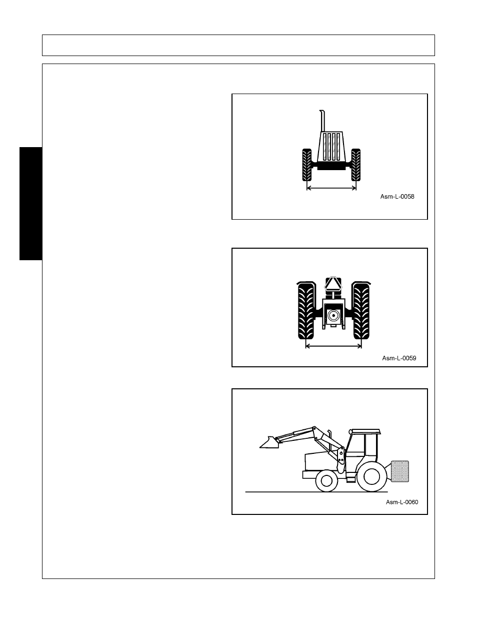 Proper ballasting and wheel spacing, Proper ballasting and wheel spacing -4, Assembly | Assembl y | Bush Hog 3327 User Manual | Page 38 / 100