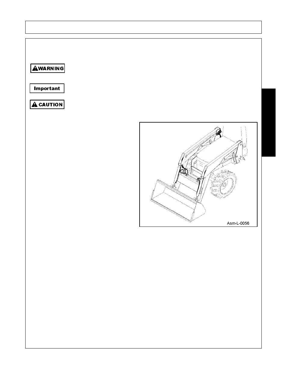 Dismounting loader and mounting loader to tractor, Dismounting loader, Locate tractor and loader on firm level ground | Assembly, Assembl y | Bush Hog 3327 User Manual | Page 41 / 100