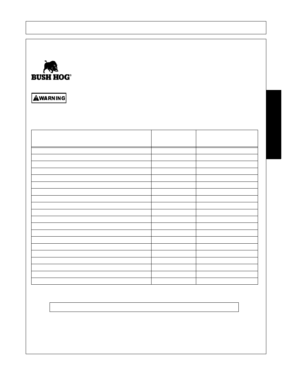 Operation, Opera t ion, Tractor pre-operation inspection | Do not operate an unsafe tractor or implement | Bush Hog 3327 User Manual | Page 59 / 100