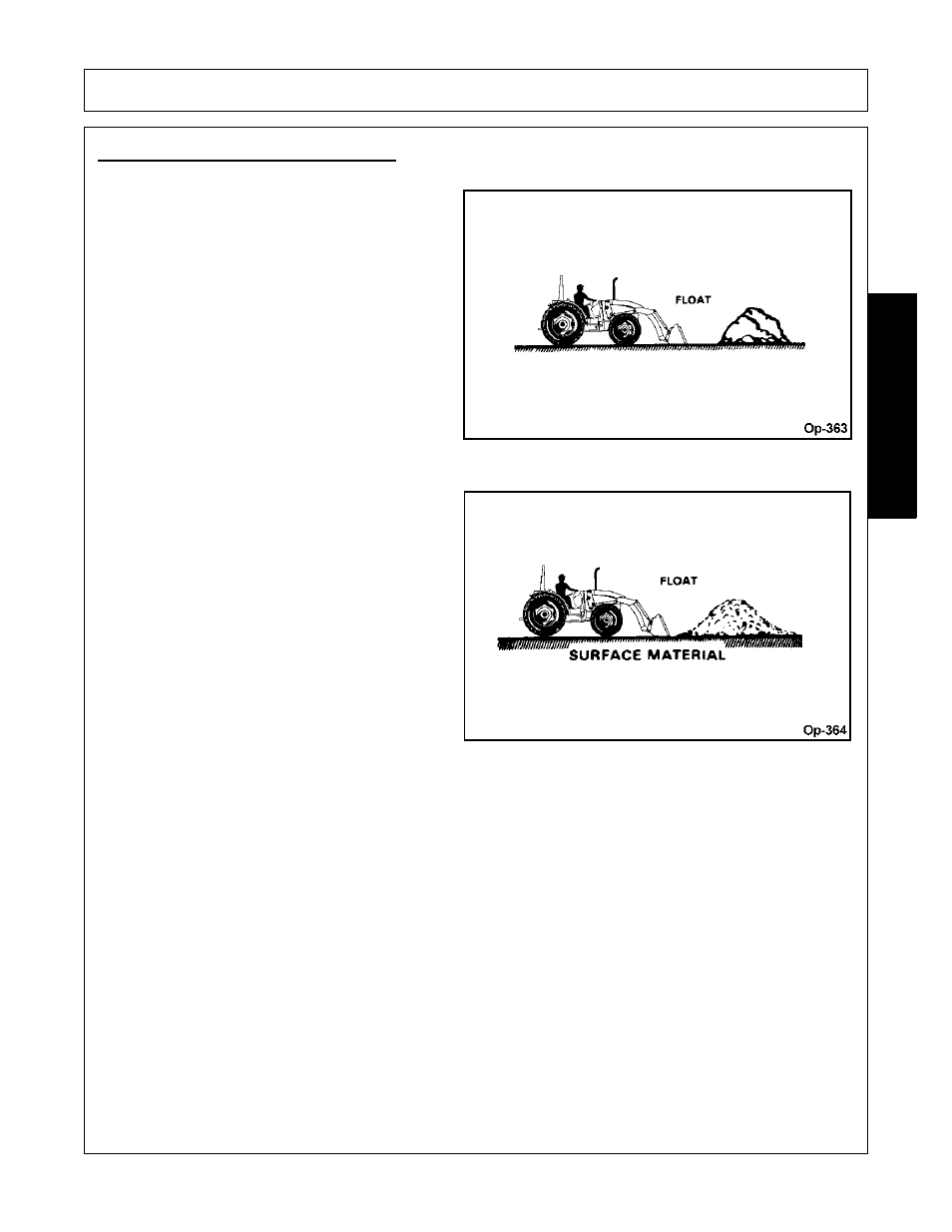 Operating with float control, Operation, Opera t ion | Bush Hog 3327 User Manual | Page 73 / 100