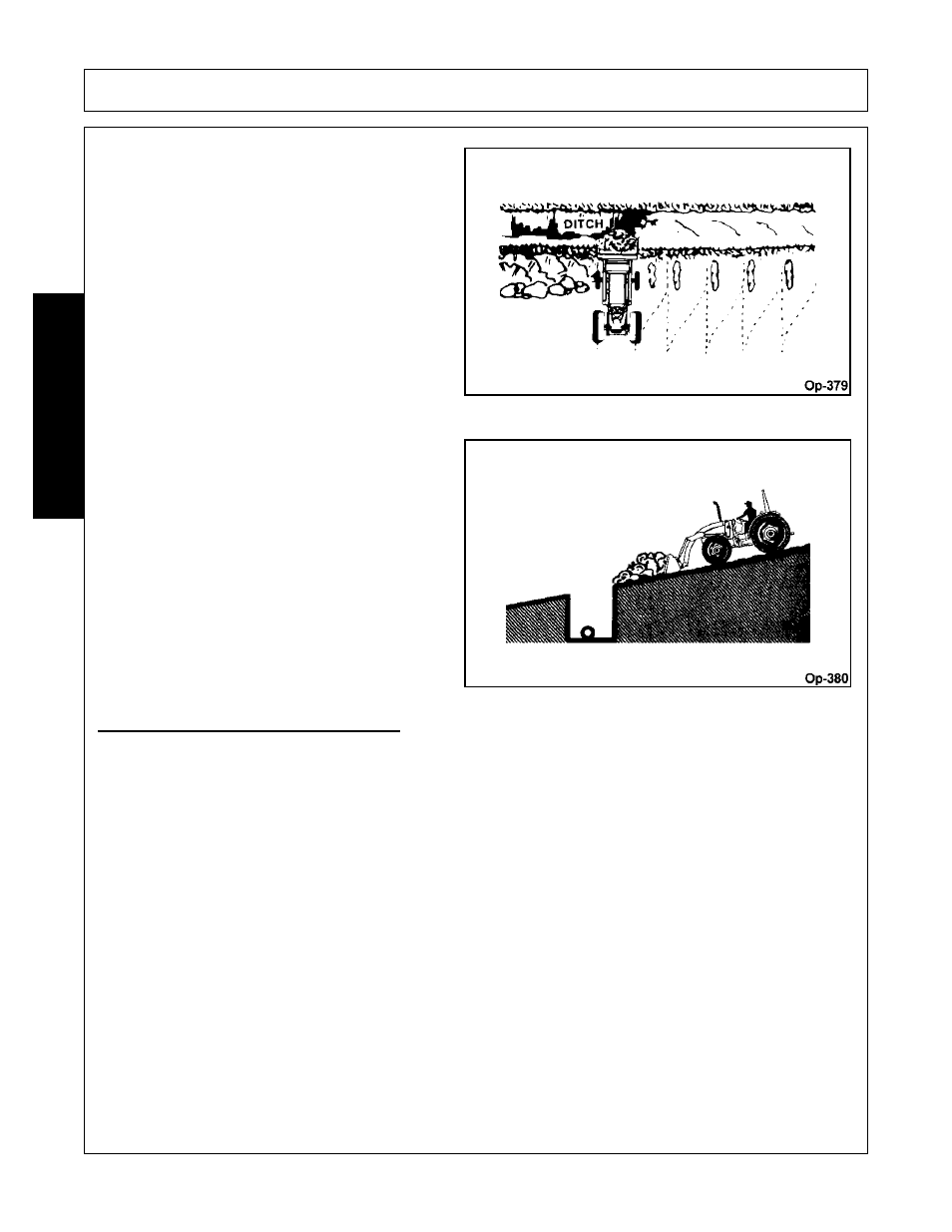 Handling large heavy objects, Operation, Opera t ion | Bush Hog 3327 User Manual | Page 80 / 100