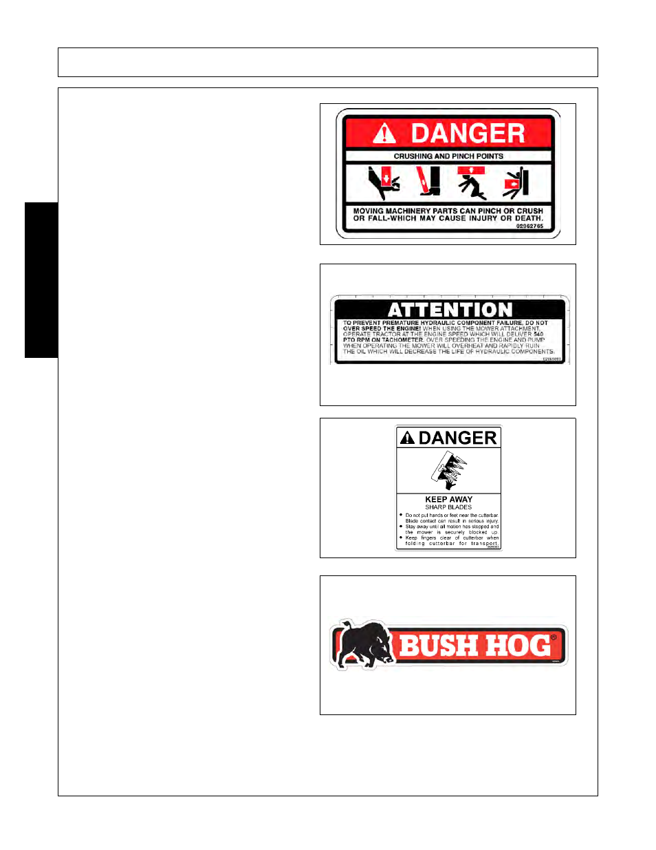 Safety | Bush Hog PT5 User Manual | Page 22 / 80