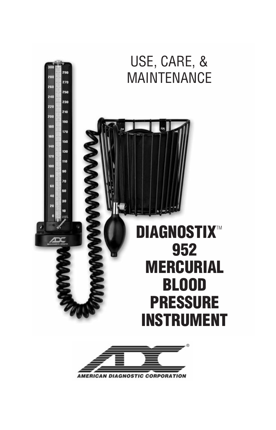 American Diagnostic Corporation (ADC) Diagnostix 952B User Manual | 5 pages