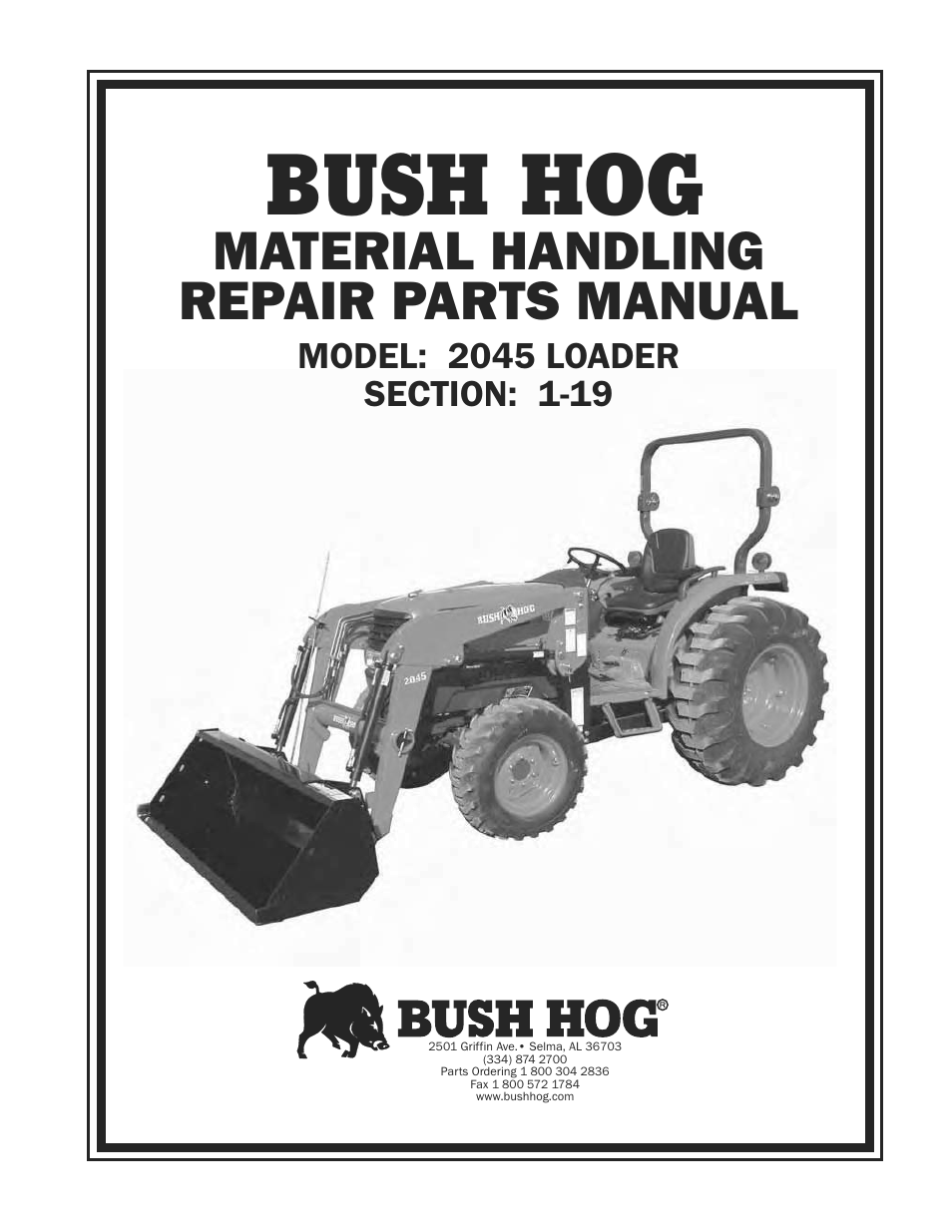 Bush Hog 2045 User Manual | 85 pages
