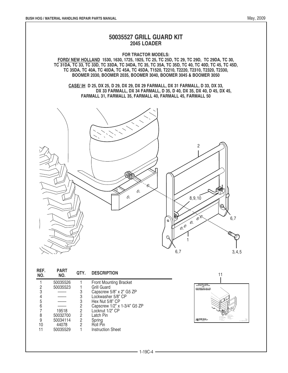 2045 loader | Bush Hog 2045 User Manual | Page 38 / 85