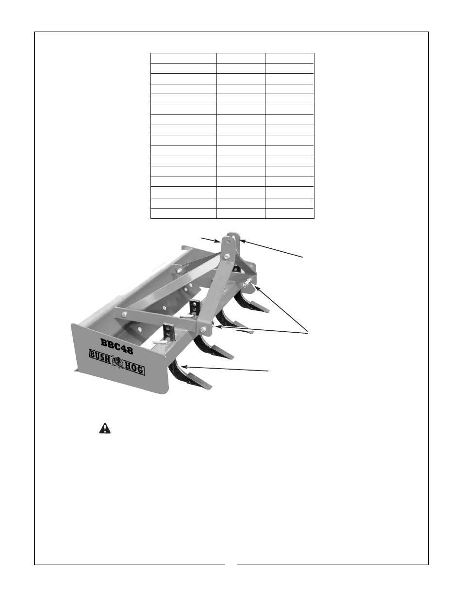 Bush Hog BBC 48 User Manual | Page 8 / 12