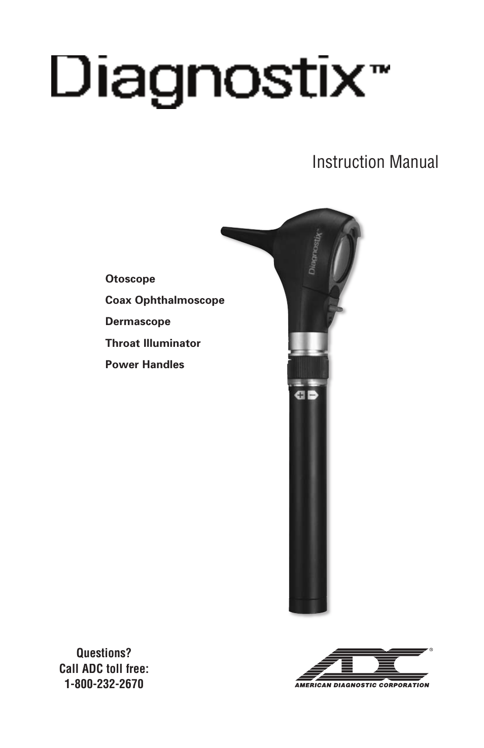 American Diagnostic Corporation (ADC) Diagnostix 3.5v User Manual | 14 pages