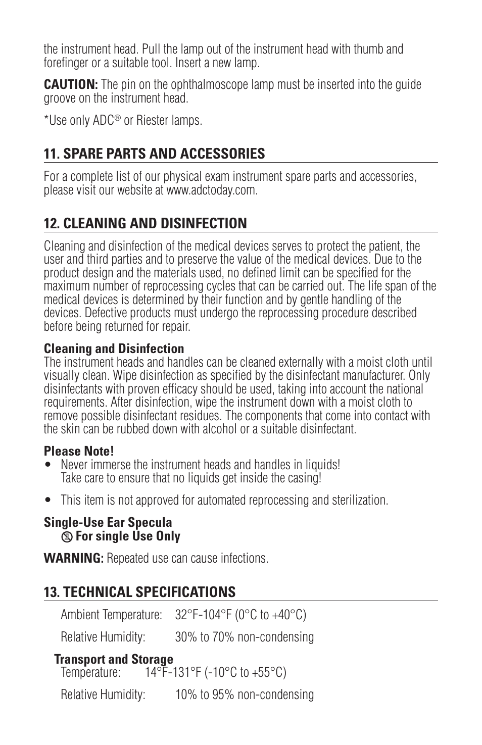 American Diagnostic Corporation (ADC) Diagnostix 3.5v User Manual | Page 9 / 14