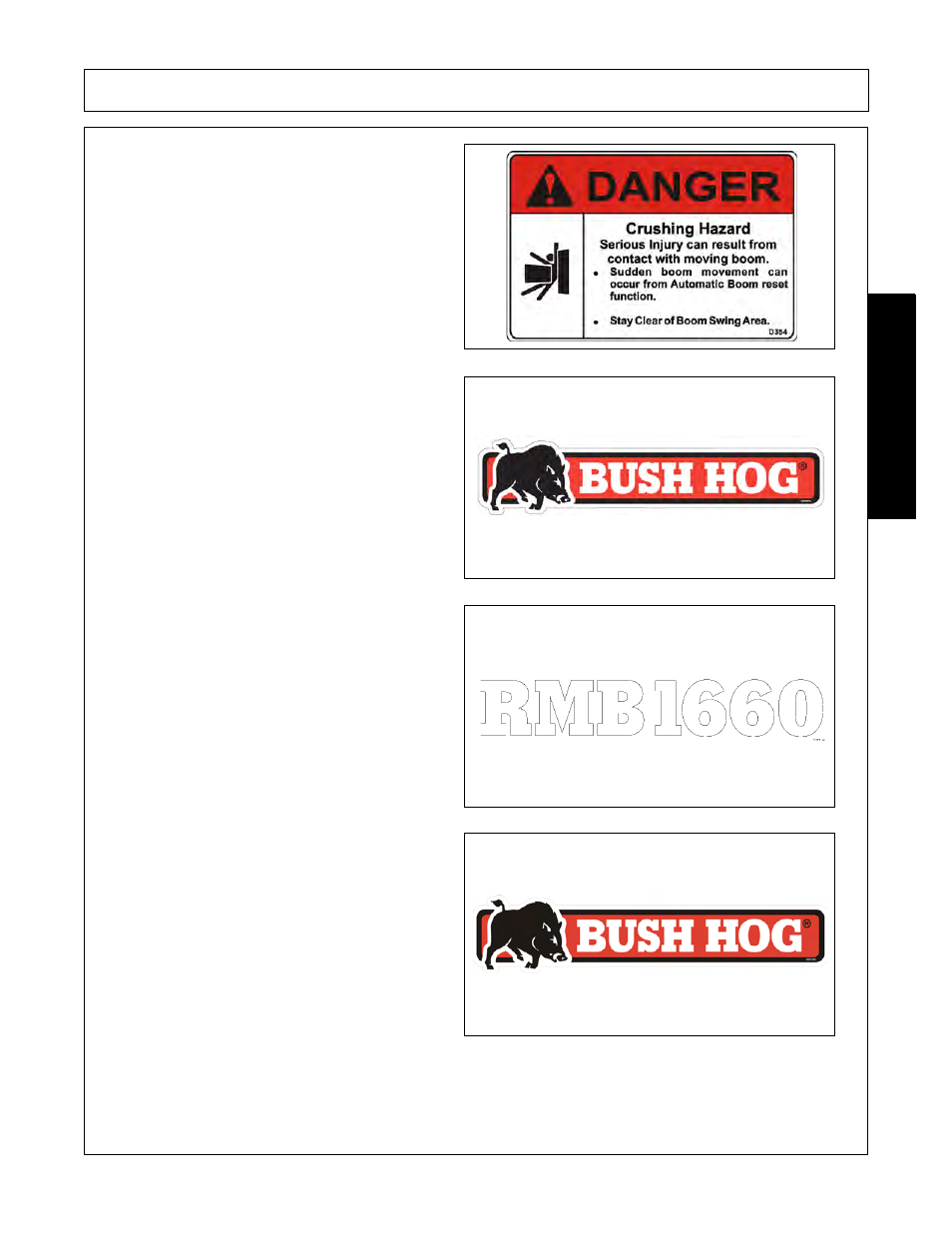 Safety | Bush Hog RMB 1660 User Manual | Page 29 / 108