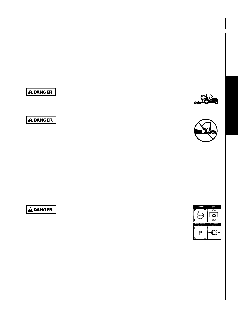 Boarding the tractor -9 dismounting the tractor -9, Operation, Opera t ion | Bush Hog RMB 1660 User Manual | Page 63 / 108