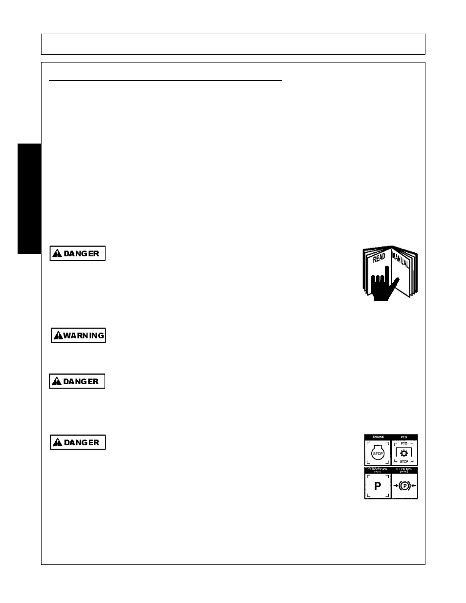 Driving the tractor and implement -26, Operation, Opera t ion | Driving the tractor and implement | Bush Hog RMB 1660 User Manual | Page 80 / 108