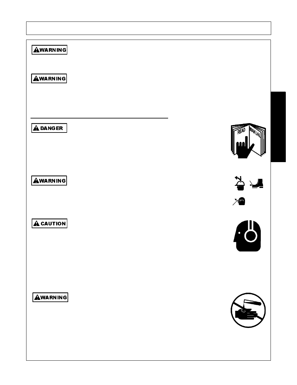 Operator safety instructions and practices -3, Safety, Operator safety instructions and practices | Bush Hog RMB 1660 User Manual | Page 9 / 108