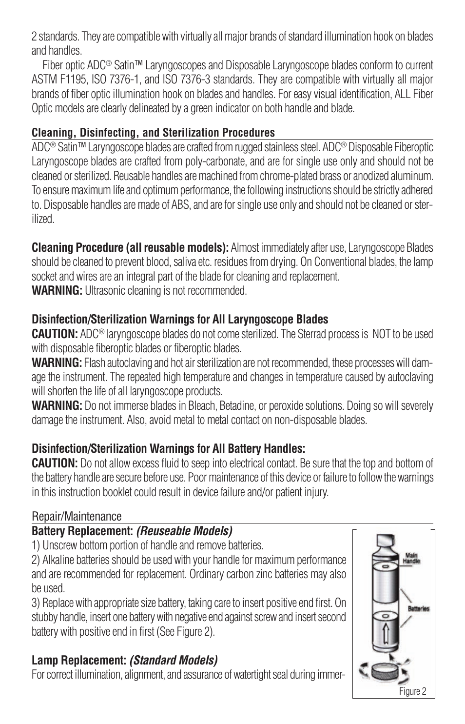 American Diagnostic Corporation (ADC) Satin Standard User Manual | Page 3 / 7