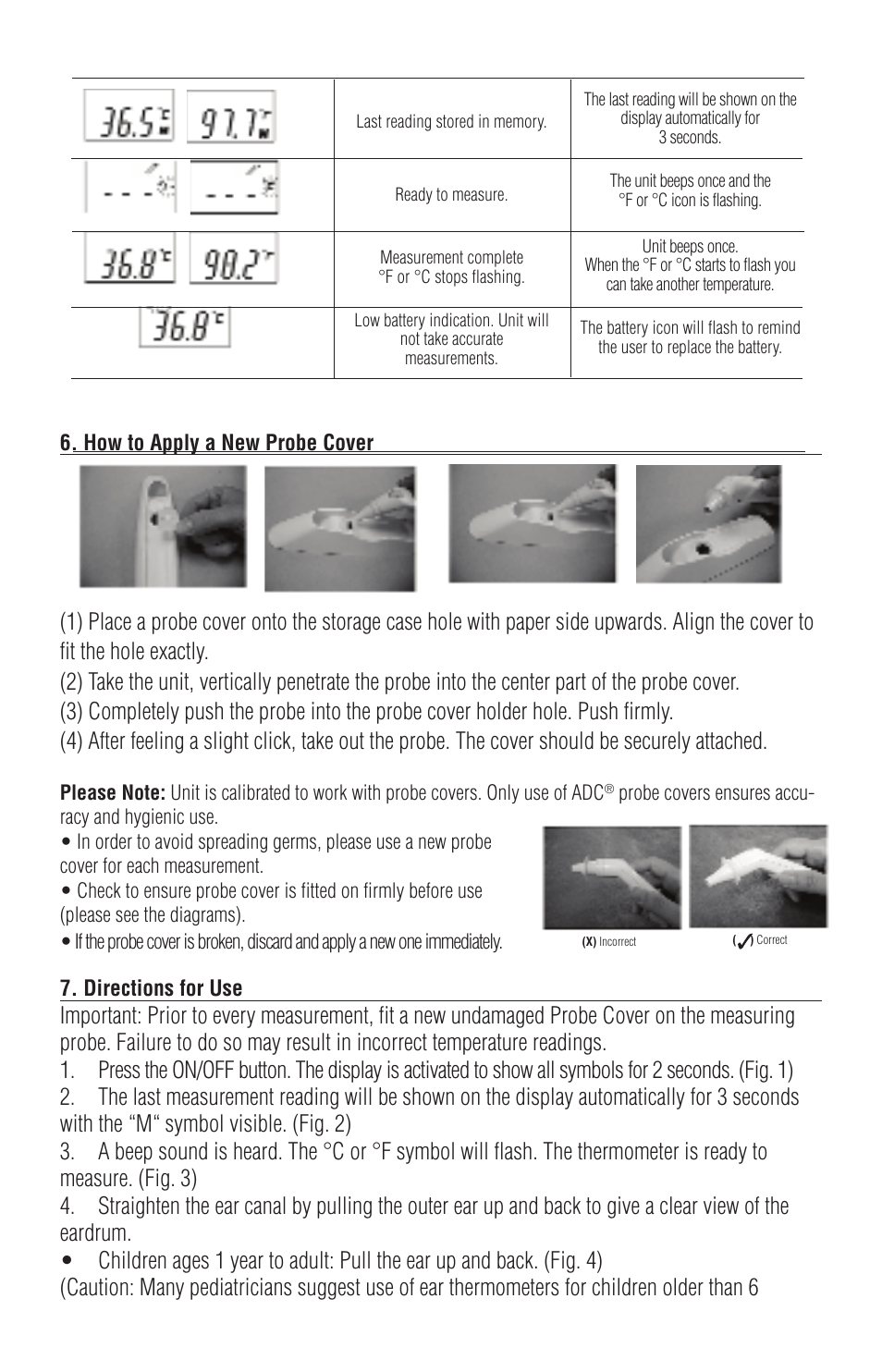 American Diagnostic Corporation (ADC) 424 Adtemp User Manual | Page 4 / 7