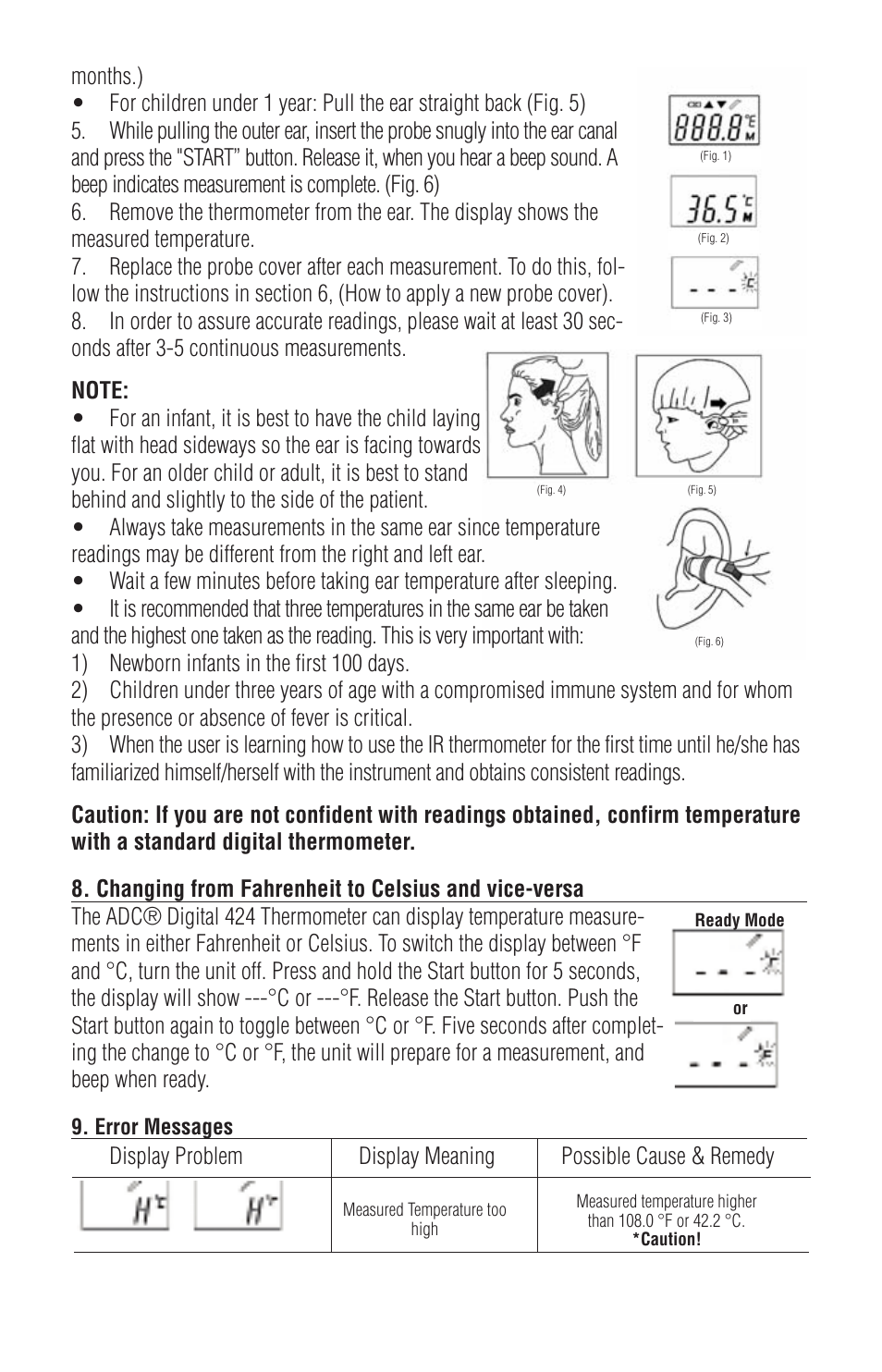 American Diagnostic Corporation (ADC) 424 Adtemp User Manual | Page 5 / 7