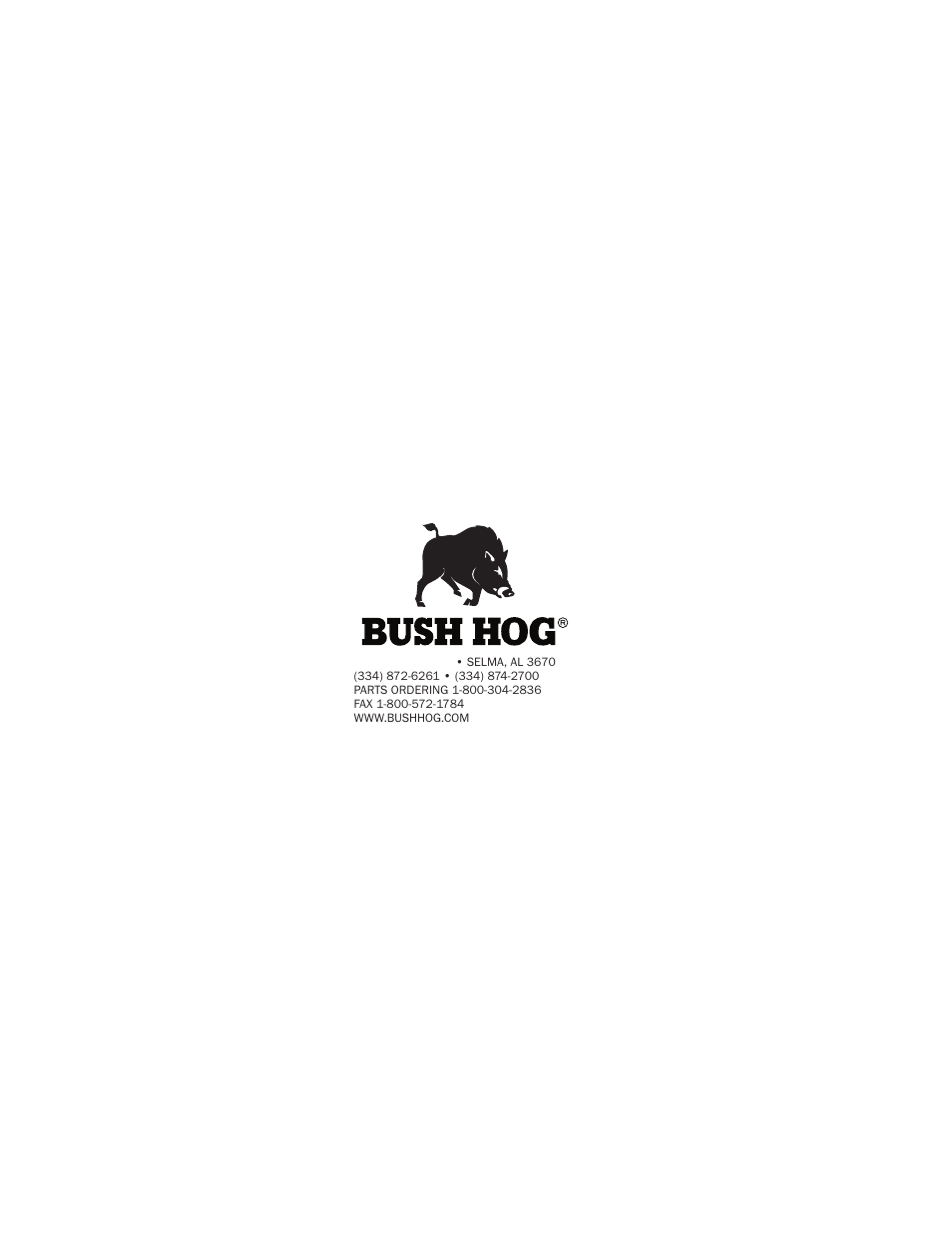 Bush Hog BH950 User Manual | Page 114 / 114
