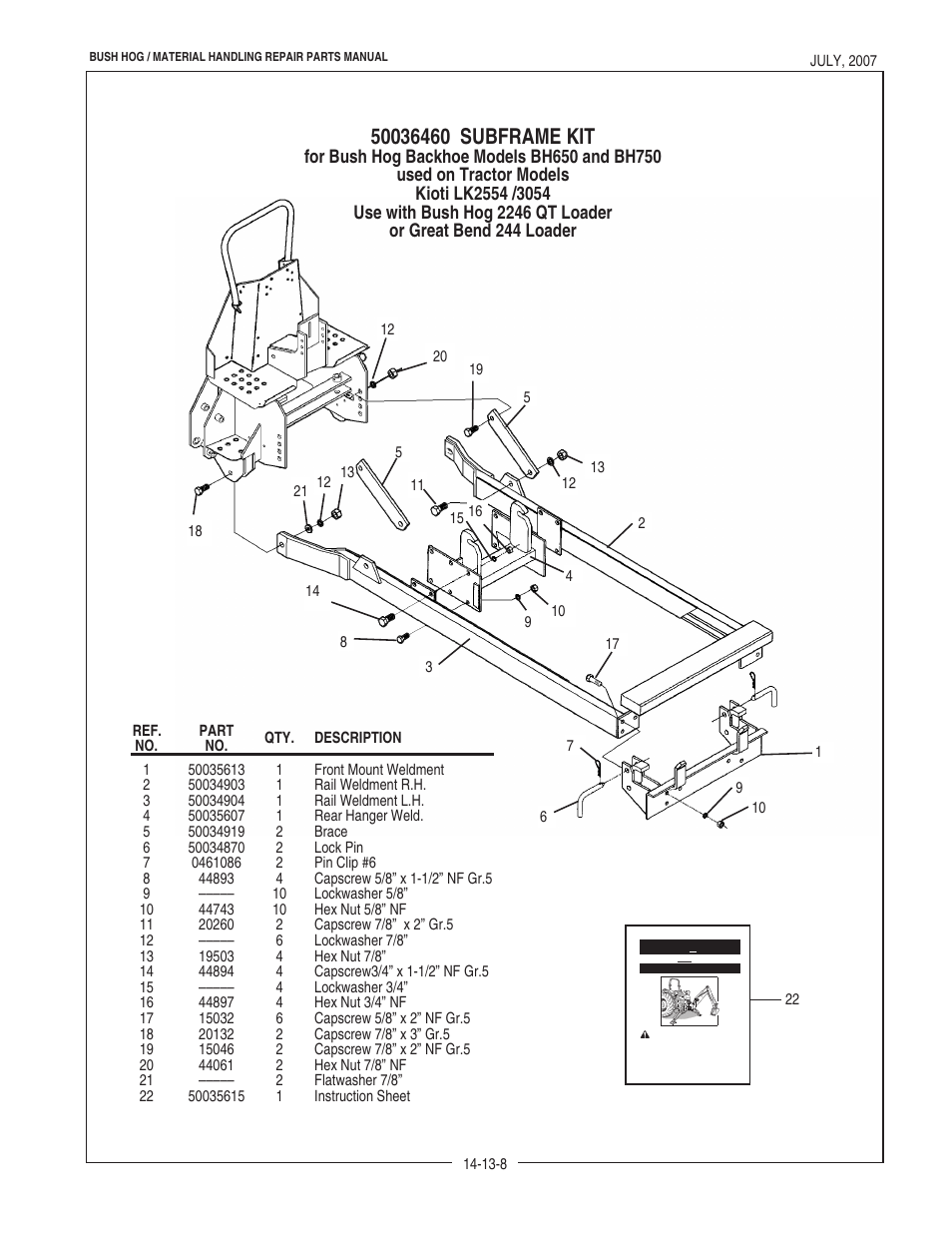 Bush Hog BH950 User Manual | Page 54 / 114