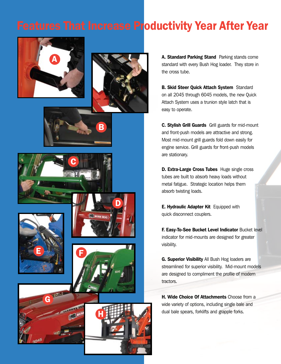 Bush Hog Tough Compact & Ag Loaders User Manual | Page 8 / 12