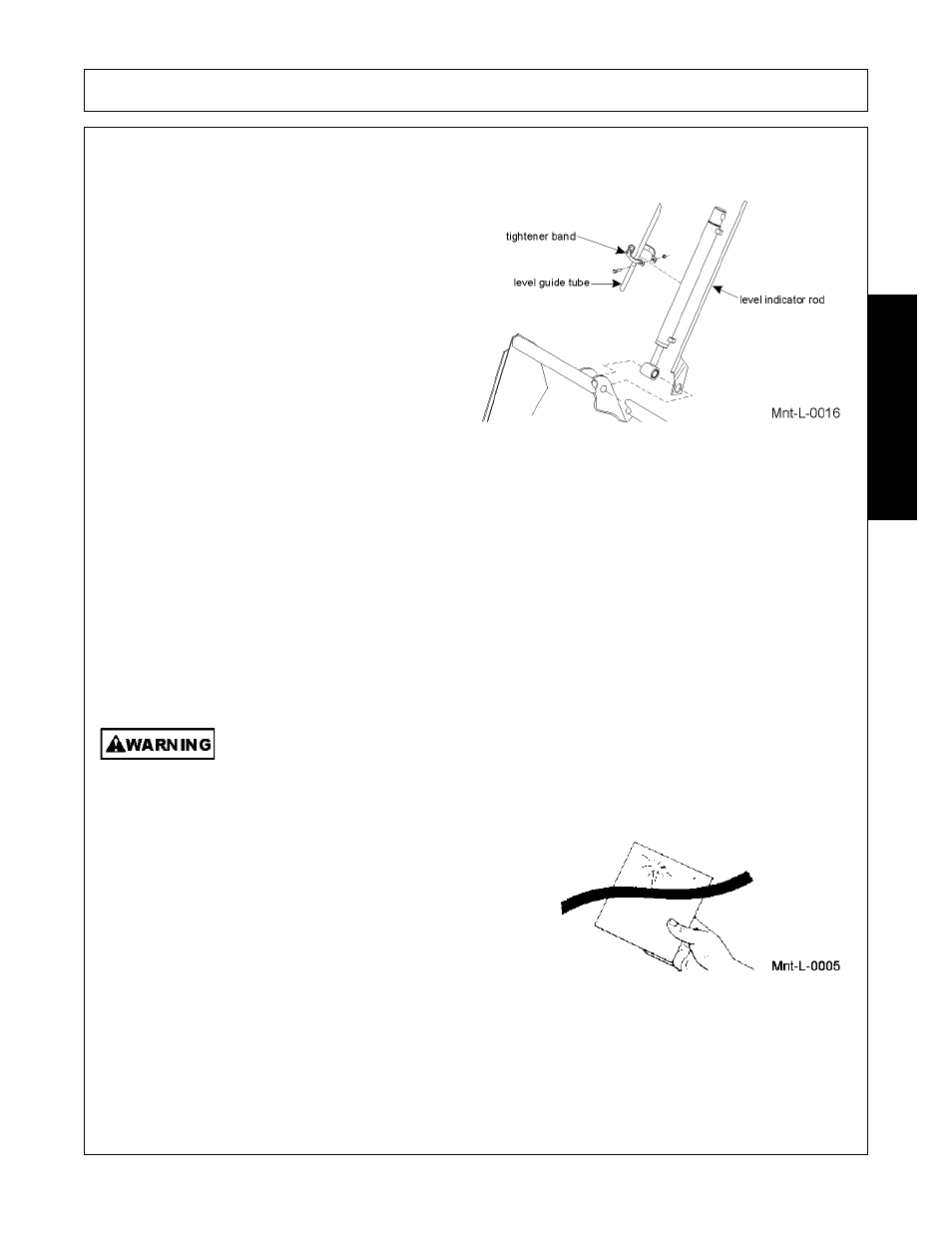 Adjusting bucket level indicator, Daily maintenance, Maintenance | Bush Hog 1945 User Manual | Page 95 / 106