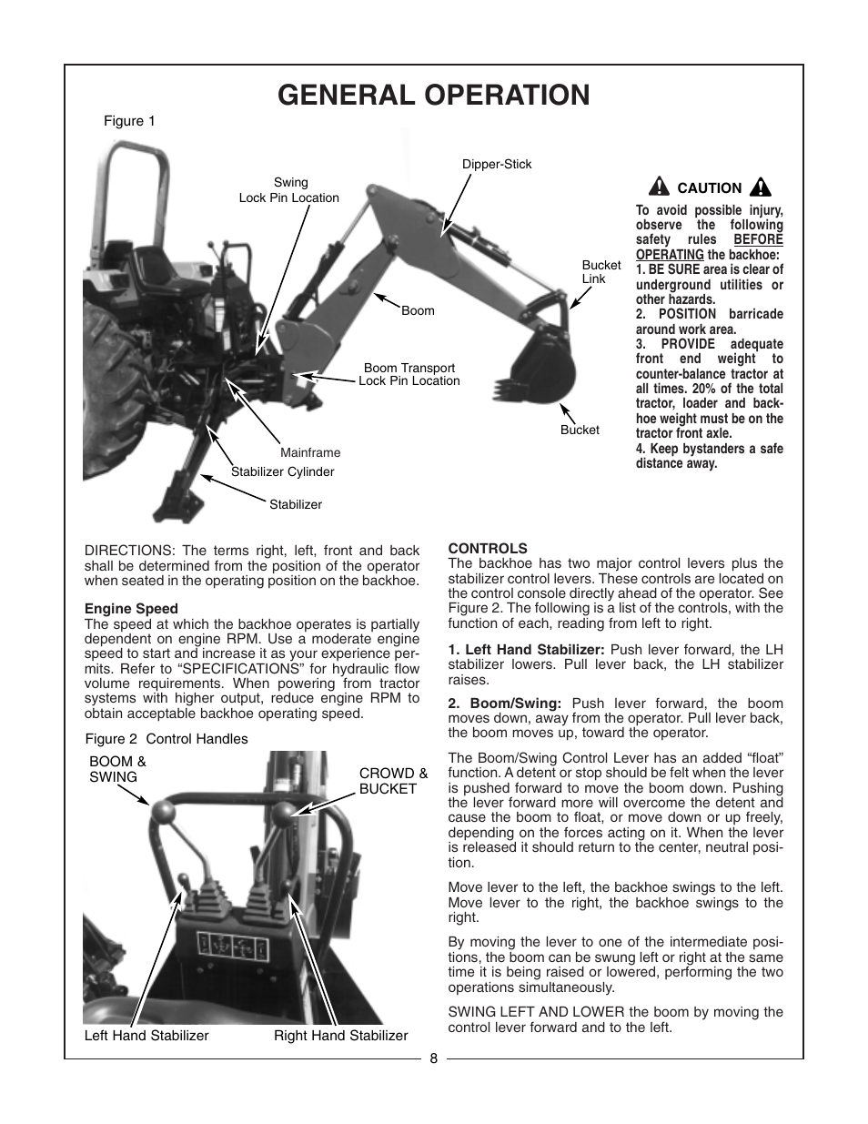 General operation | Bush Hog 2175 User Manual | Page 10 / 48