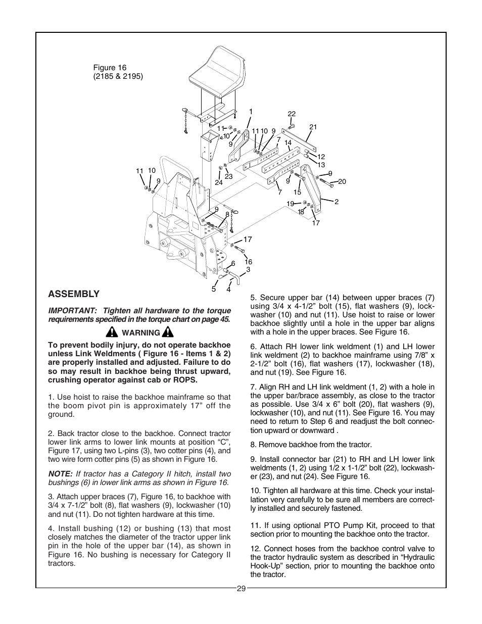 Assembly | Bush Hog 2175 User Manual | Page 31 / 48