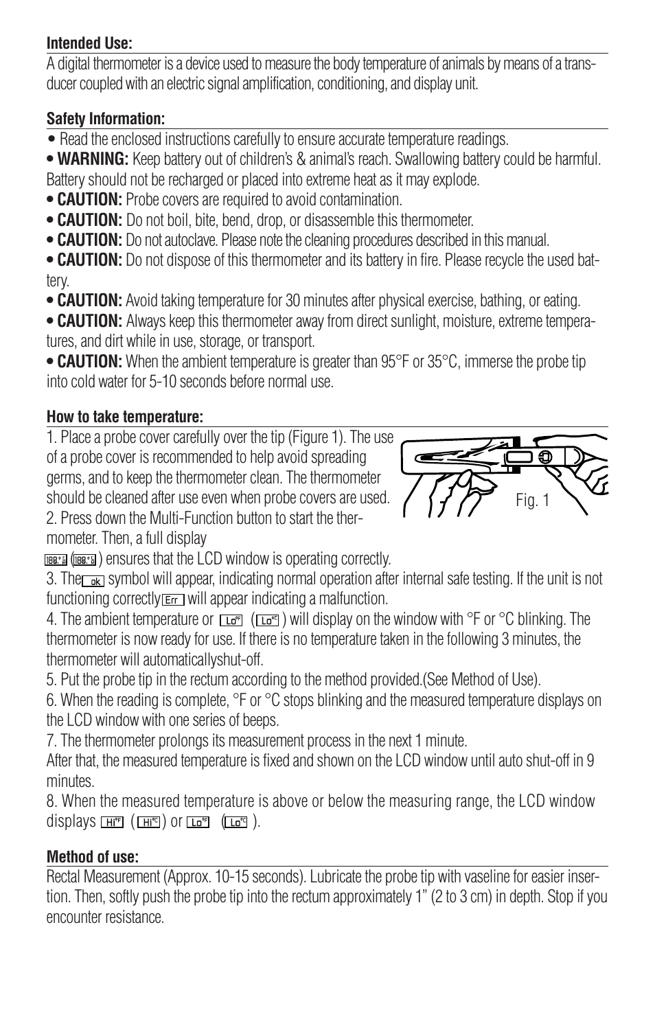American Diagnostic Corporation (ADC) 422 Adtemp User Manual | Page 2 / 4