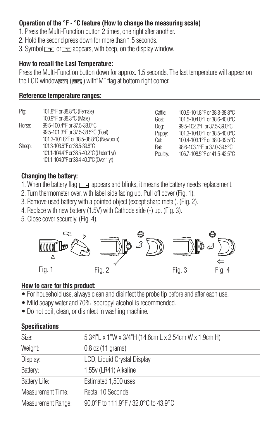 American Diagnostic Corporation (ADC) 422 Adtemp User Manual | Page 3 / 4