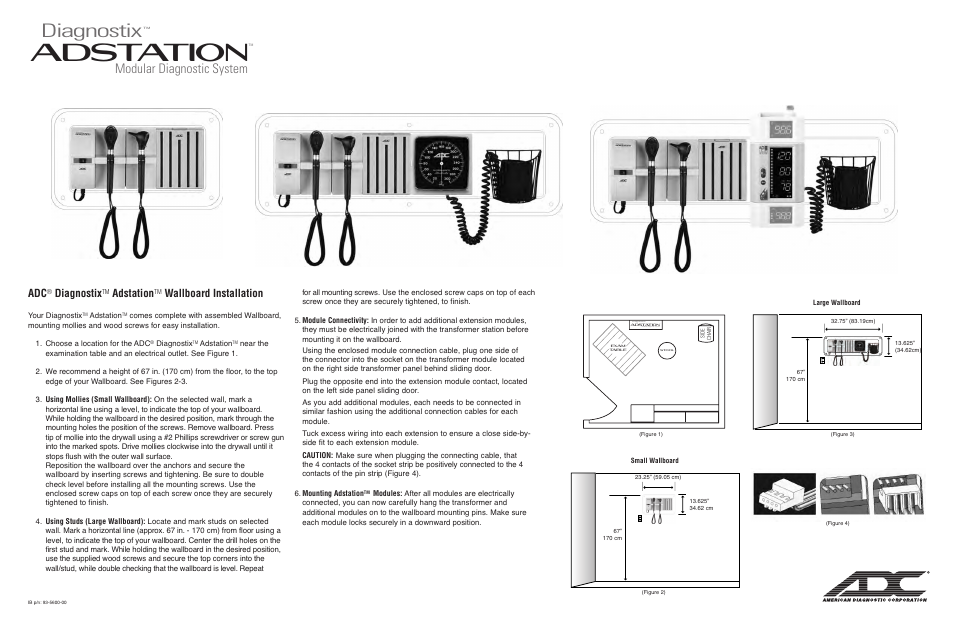 American Diagnostic Corporation (ADC) Adstation Installation User Manual | 1 page