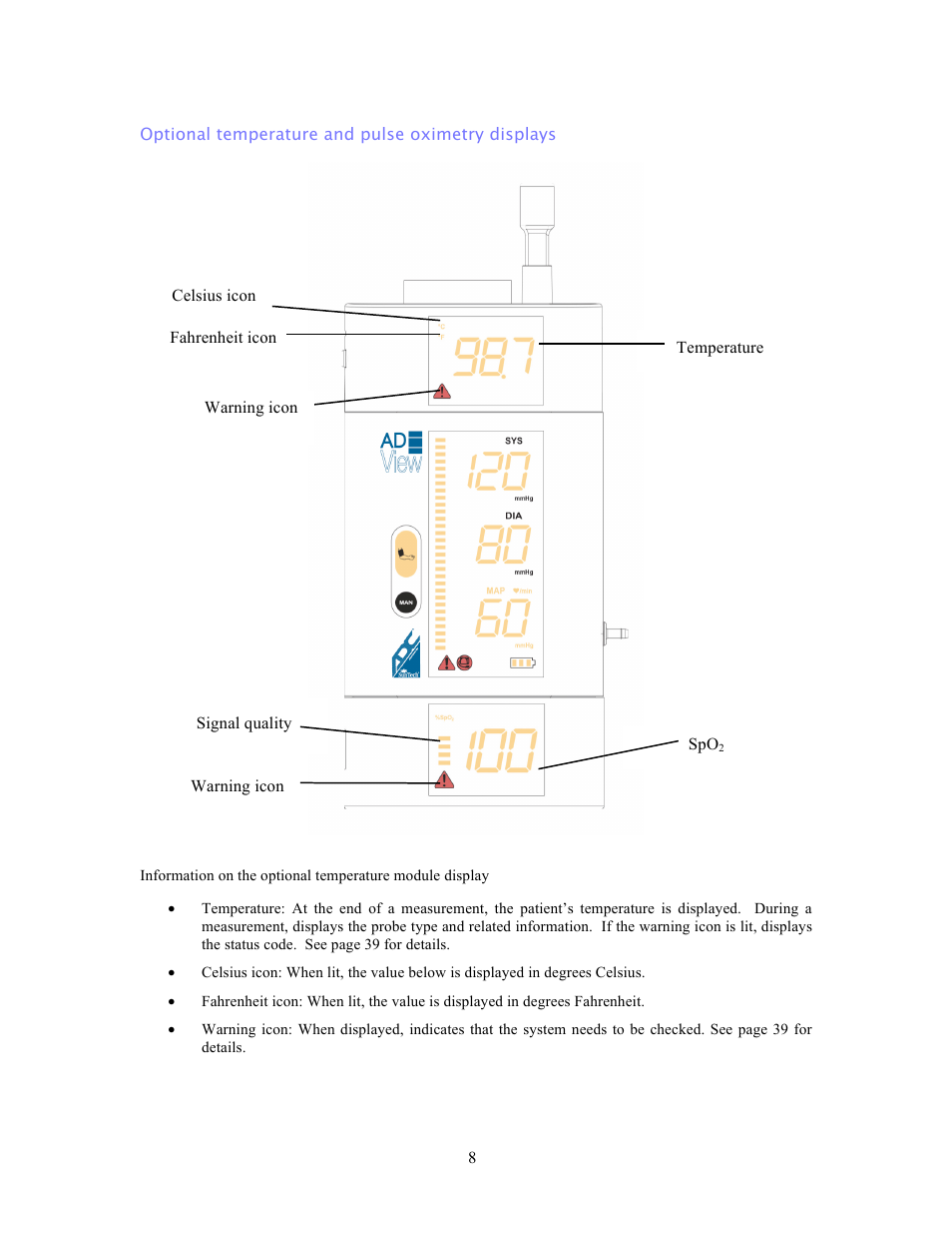 American Diagnostic Corporation (ADC) ADview Modular Diagnostic Station User Manual | Page 18 / 72