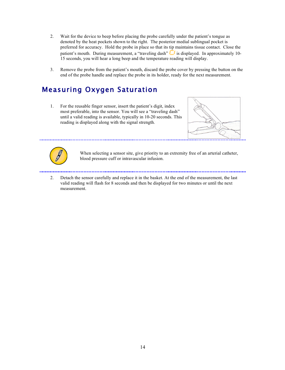 Measuring oxygen saturation | American Diagnostic Corporation (ADC) ADview Modular Diagnostic Station User Manual | Page 24 / 72