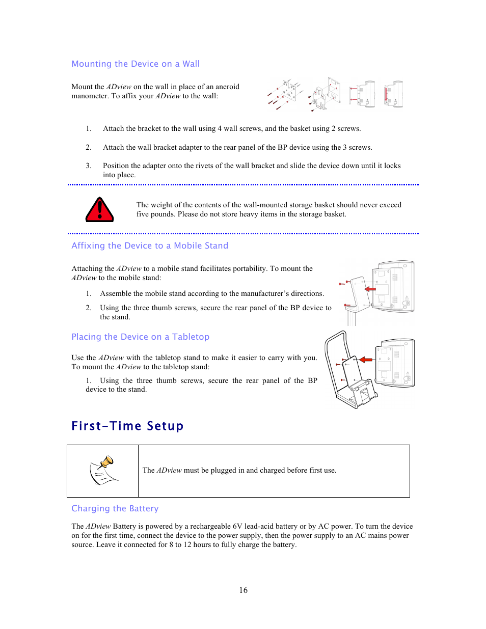 First-time setup | American Diagnostic Corporation (ADC) ADview Modular Diagnostic Station User Manual | Page 26 / 72