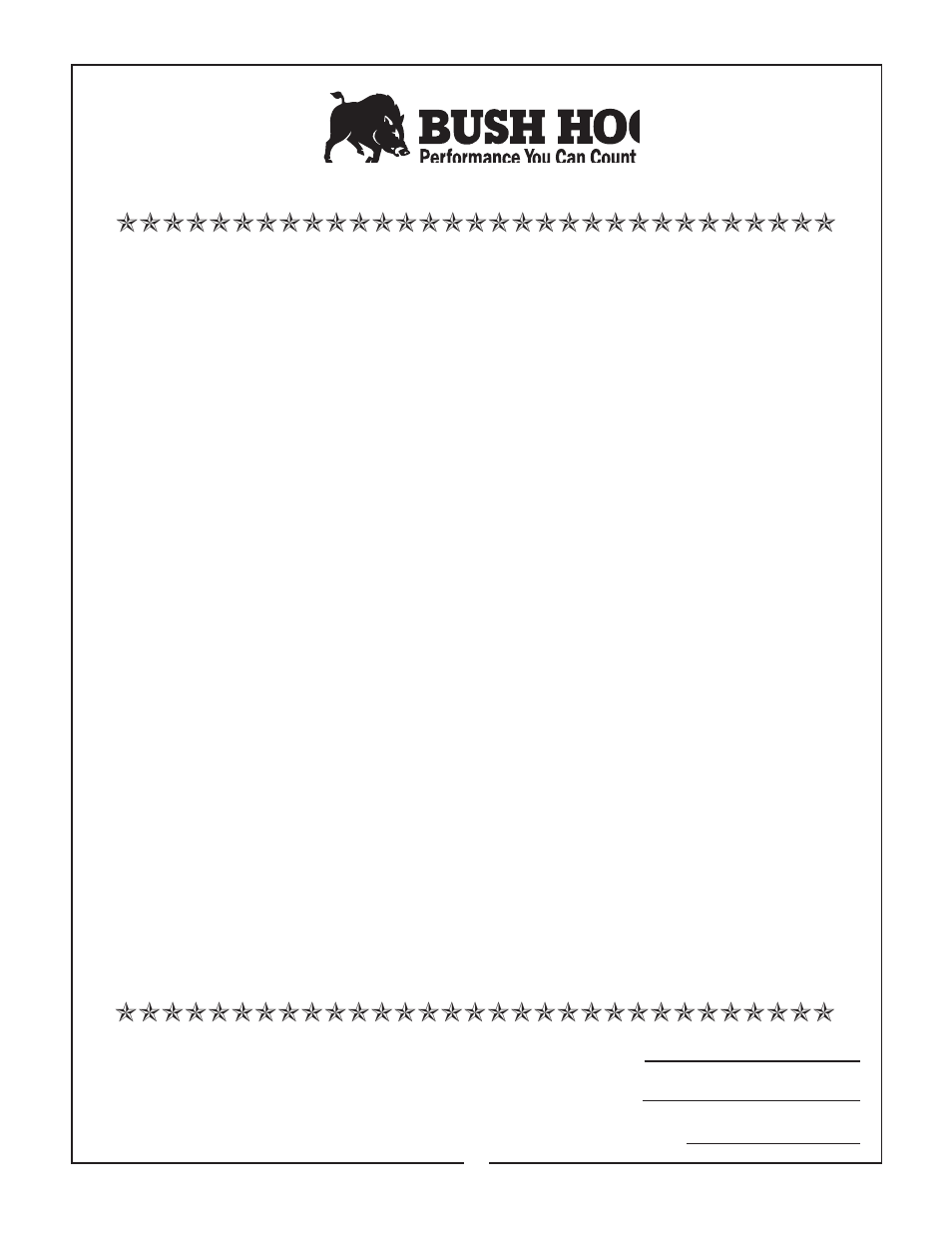 Limited warranty | Bush Hog BH750 User Manual | Page 4 / 47