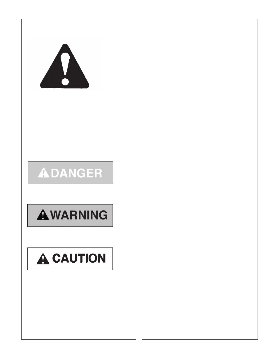 Signal words, Safety alert symbol, Safety signs | Bush Hog BH750 User Manual | Page 6 / 47